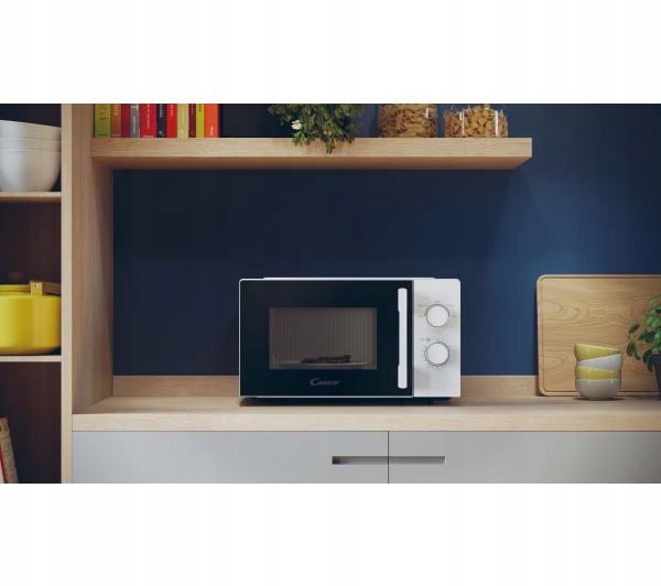 Kuchenka mikrofalowa Candy CMW20SMWLI/4U - 20L, 700W, Czarno-Biała - obrazek 5