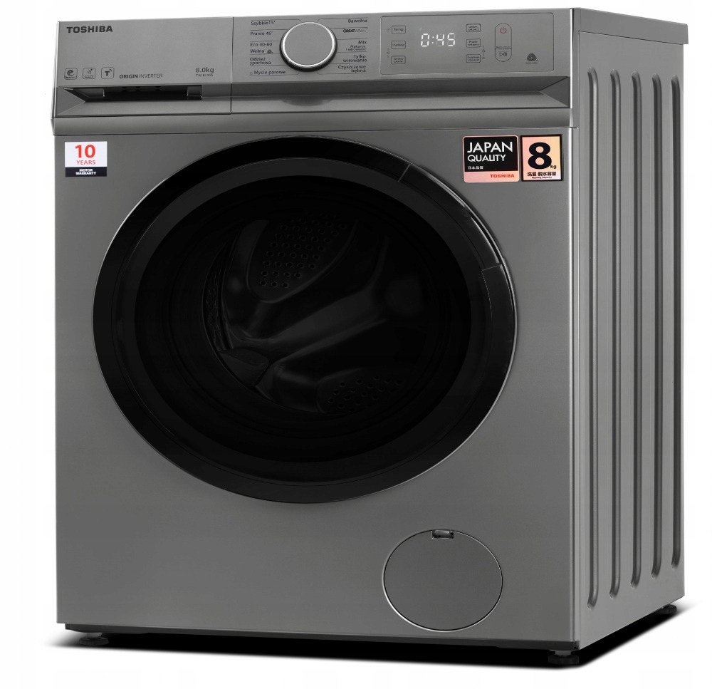 Pralka TOSHIBA TW-BL90A4PL(SS) - Wolnostojąca, 8 kg, 1400 obr/min, Klasa B - obrazek 2