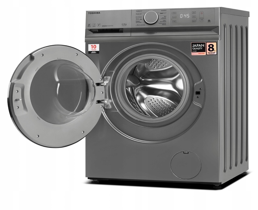 Pralka TOSHIBA TW-BL90A4PL(SS) - Wolnostojąca, 8 kg, 1400 obr/min, Klasa B - obrazek 3